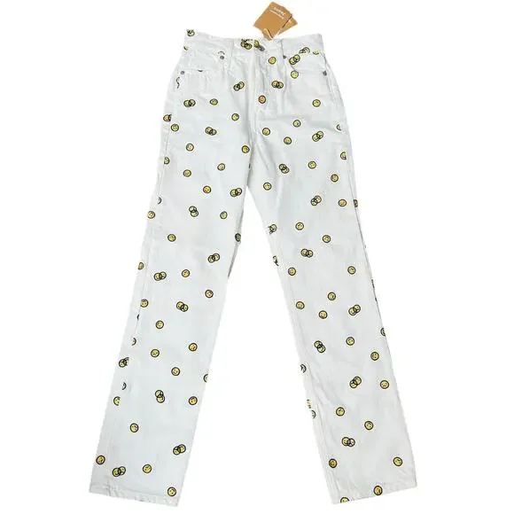 NEW Reformation Mixed Emotions High Rise Straight Jeans Size 23 Cotton 100% - Picture 4 of 13